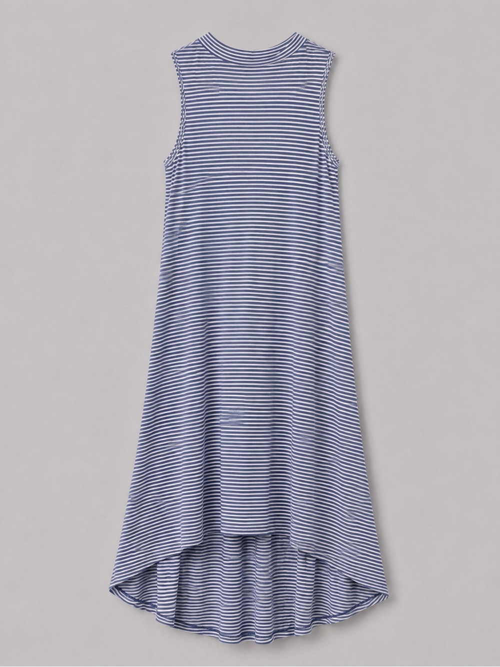 Womens Striped Maxi Dress Large Euro Summer Beachy Coastal Nautical Fishermen